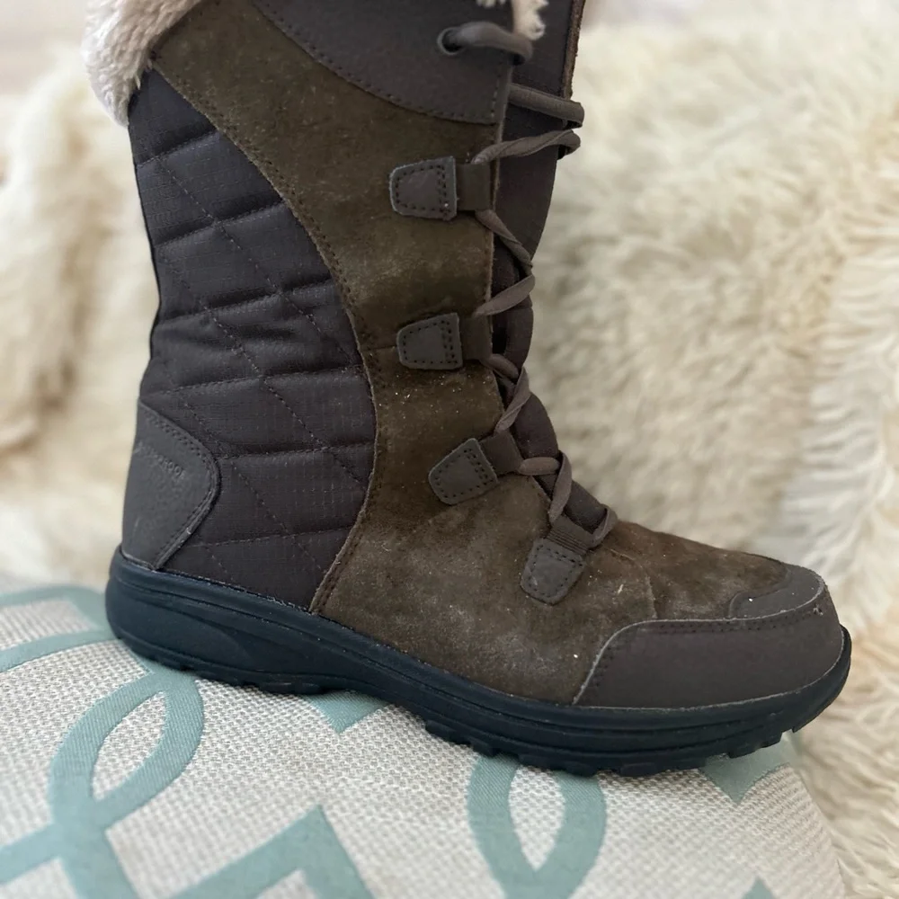 Columbia Snow Boots Women’s size 8 Ice Maiden II Boot winter brown leather